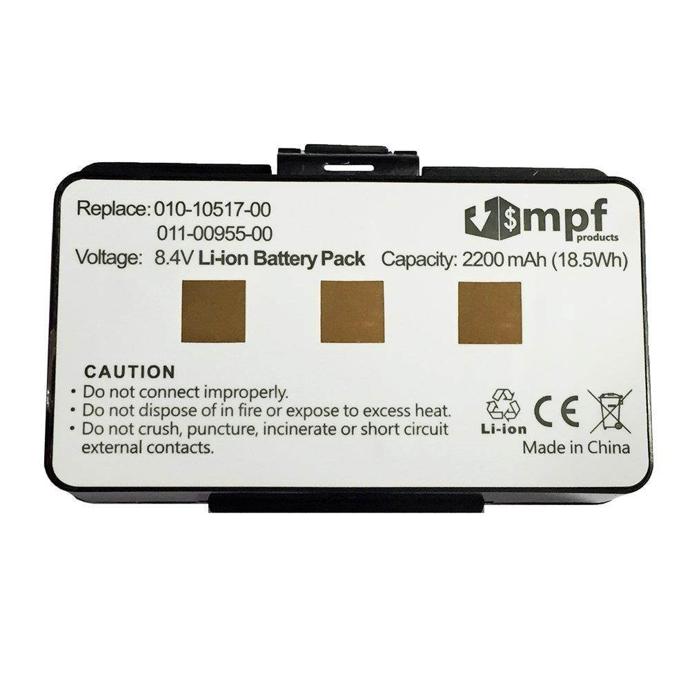 Replacement 2200mAh Battery for Garmin GPSMAP 276, 276c, 296, 376, 376c, 378, 396, 478, 495 & 496 GPS Devices 010-10517-00