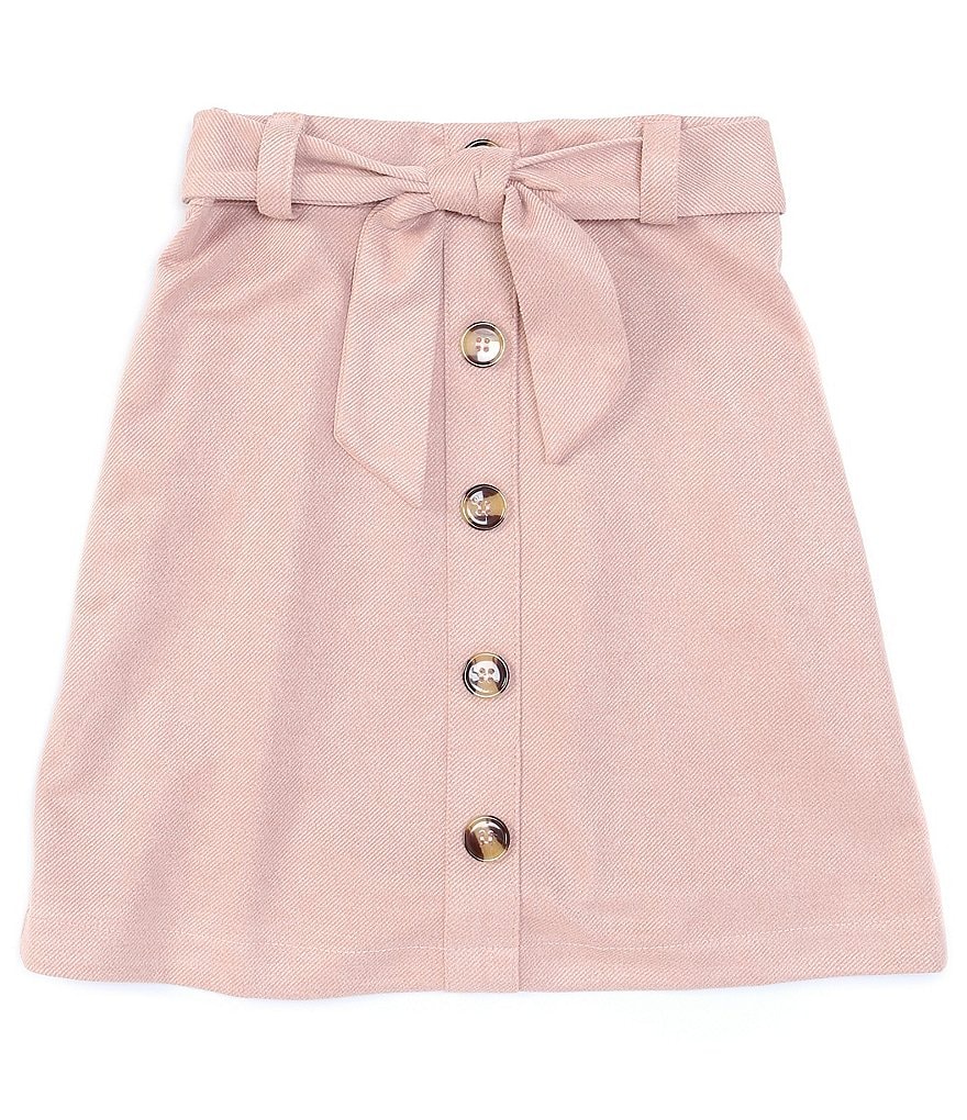 I.N. Girl Big Girls 7-16 Button-Front Skirt