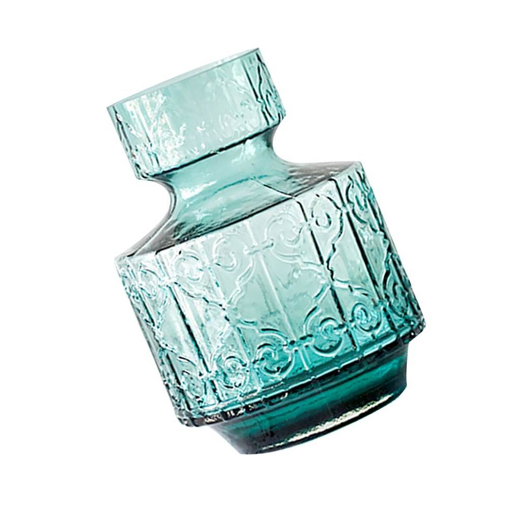 1PC Creative Hydroponic Madrid Vase American Country Style Glass Vase Fashion Home Glass Vase Adornment for Dorm Home Store Office