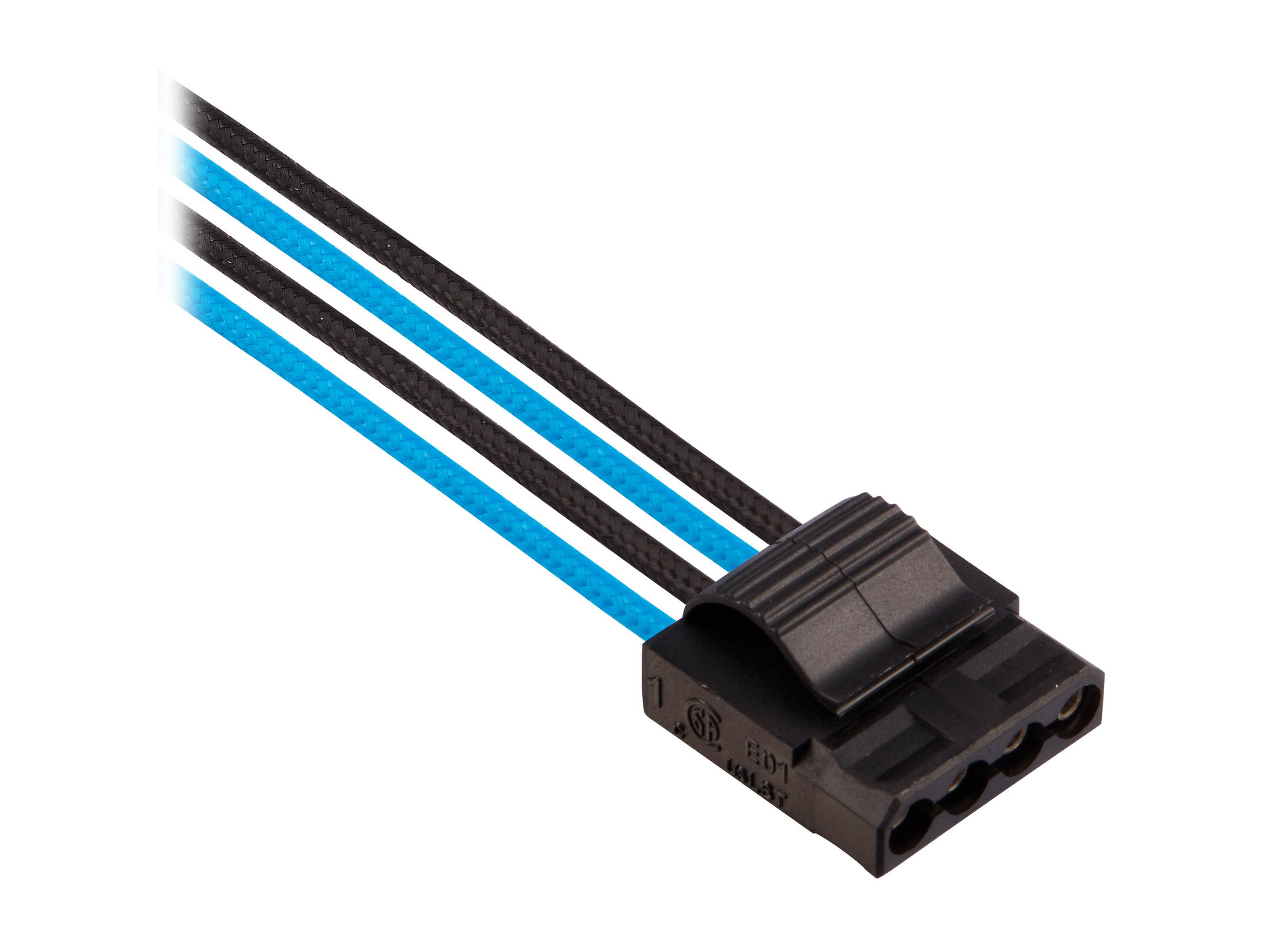 Micro Connectors 30cm Addressable RGB (ARGB) 1 to 4 Splitter Cable with/5 Male Pins (F04-04ARGB-30)