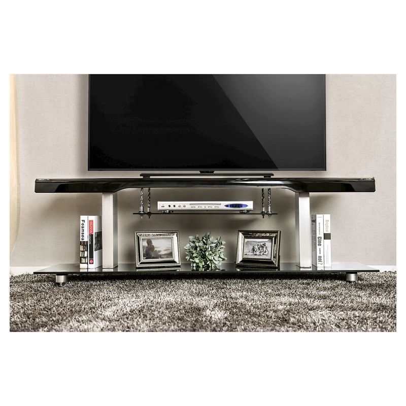 60" Dixon Contemporary TV Console Black - miBasics