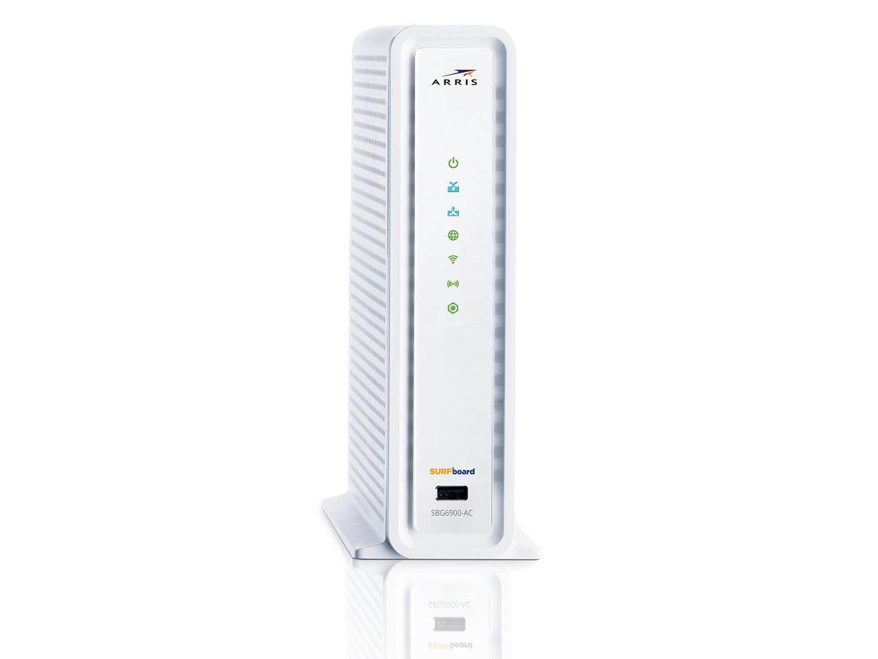 ARRIS SURFboard SBG6900-AC Cable Modem Wifi Router (Extended Warranty)  2.40 GHz / 5 GHz 1900 Mbps Wireless Speed