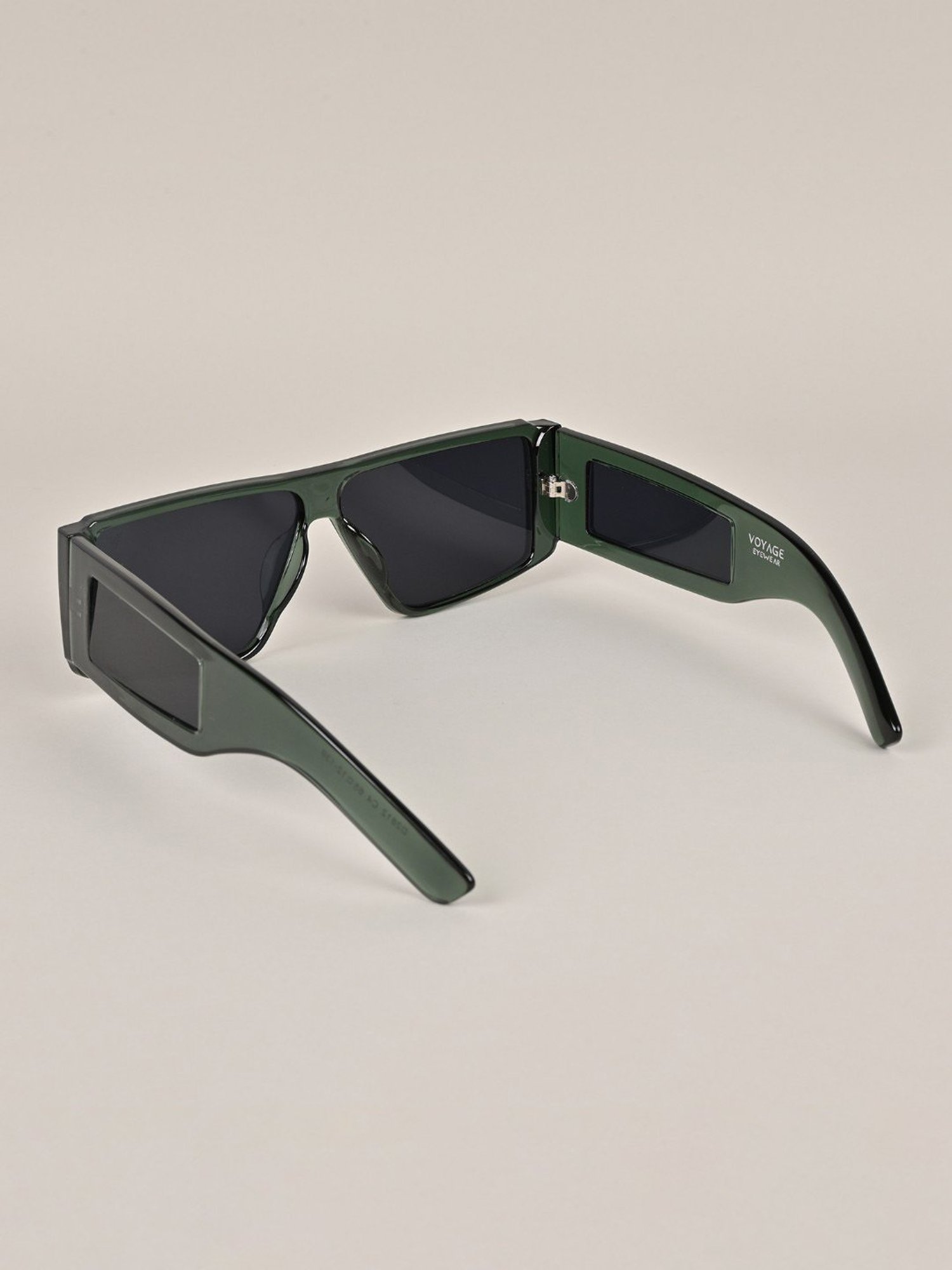 Voyage Black Wayfarer UV Protection Unisex Sunglasses