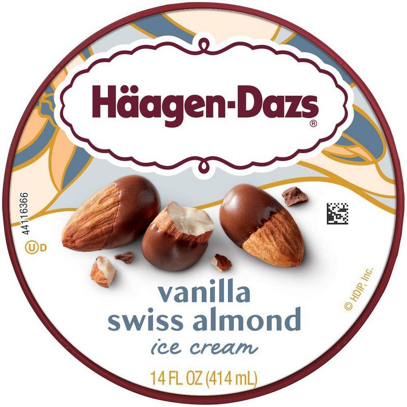 Haagen-Dazs Vanilla Swiss Almond Ice Cream - 14oz