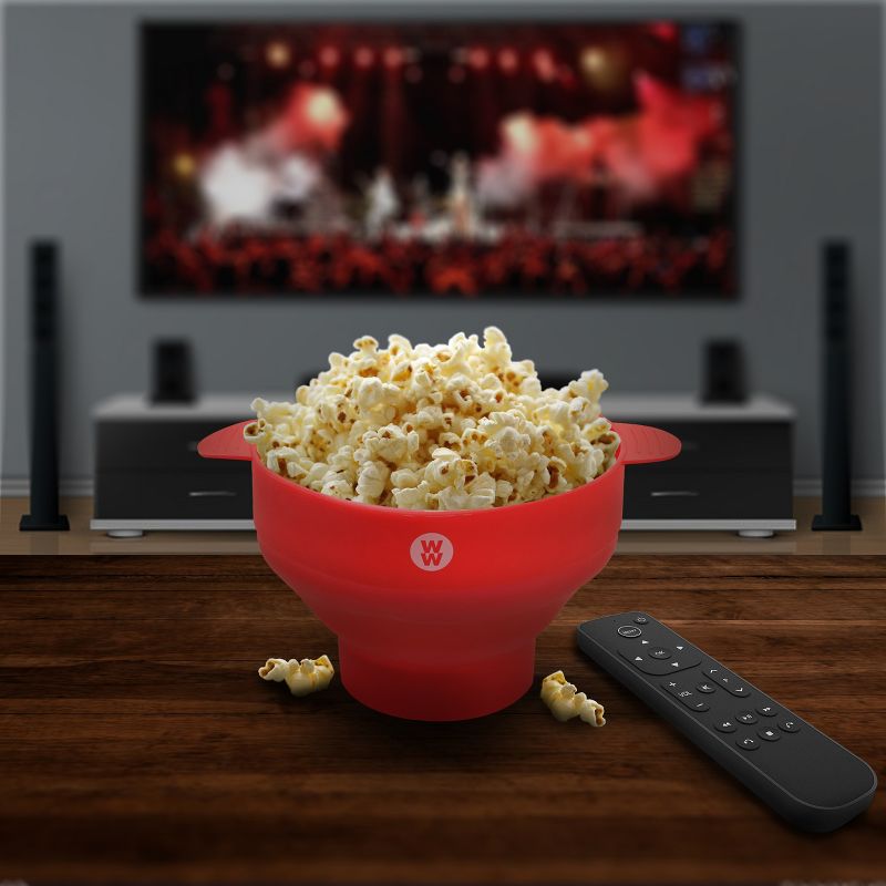 Weight Watchers Elmsley Microwave Popcorn Popper Bowl in Red