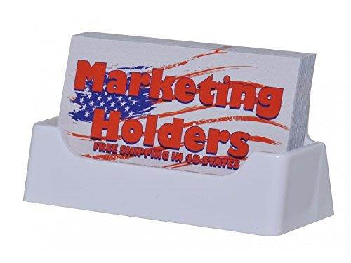 Marketing Holders Premium Counter Acrylic Business Card Holder Display USA (10, White)