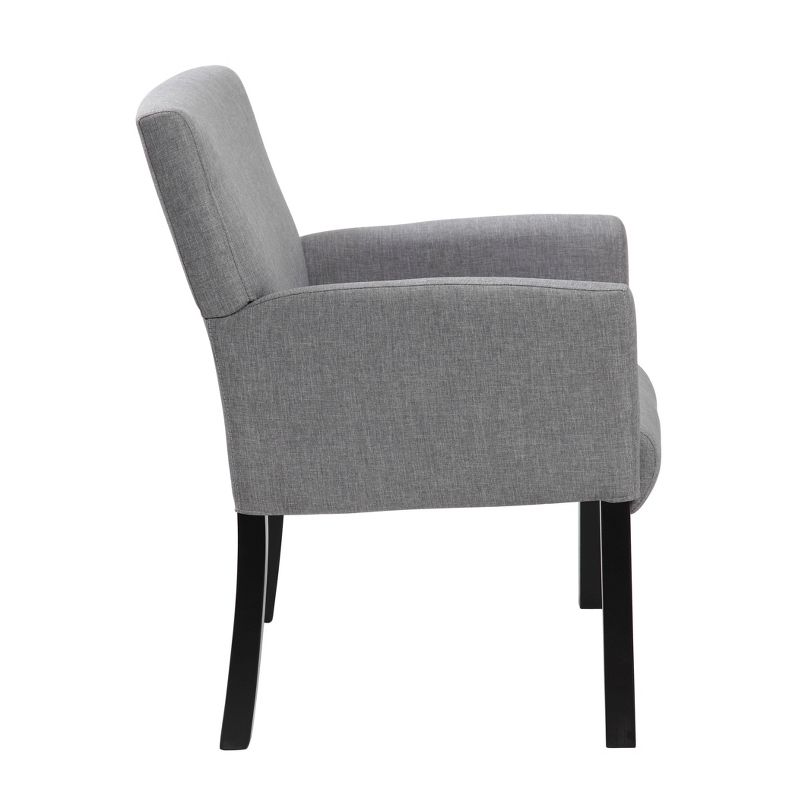 Box Arm Linen Guest Chair Gray - Boss Office Products