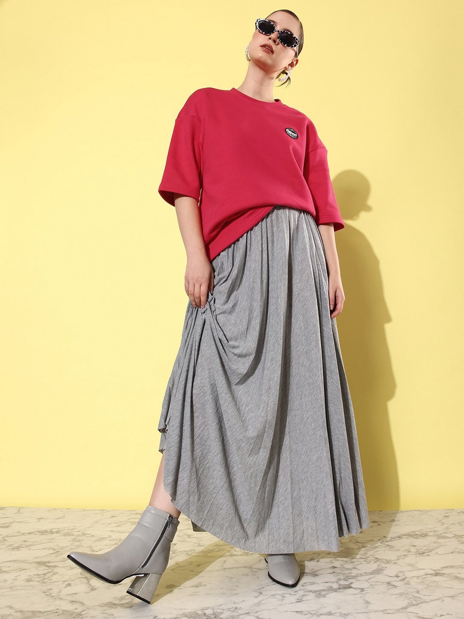 Difference of Opinion Pink Fleece Oversized Sweatshirt