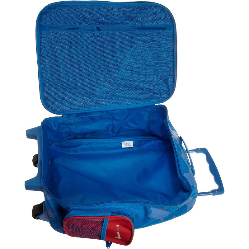Stephen Joseph Fun Kids Themed Classic Rolling Luggage Polyester Carry On Suitcase with Multiple Pockets and Extendable Handle, Sports