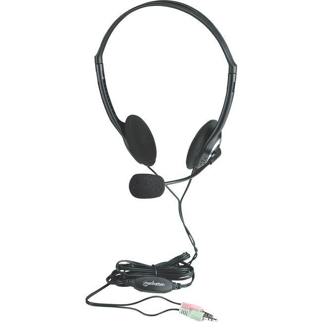 Manhattan 164429 Lightweight Overhead Stereo Headset -
