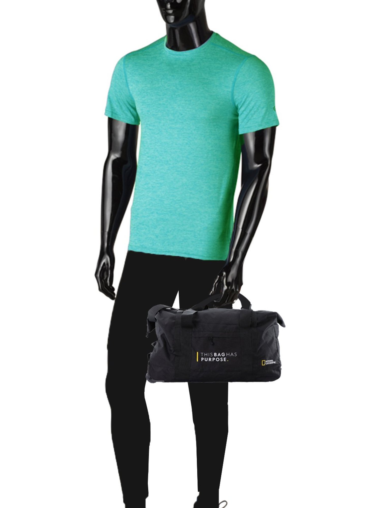 National Geographic Black Medium Duffle Bag