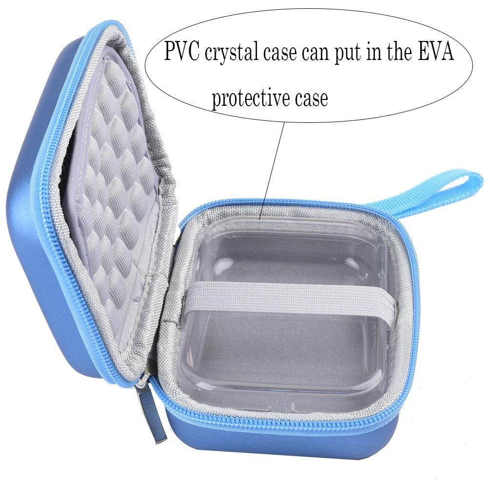 SAIKA Shockproof Travel Carrying Hard Case Storage for HP Sprocket Portable Photo Printer, X7N07A - Blue