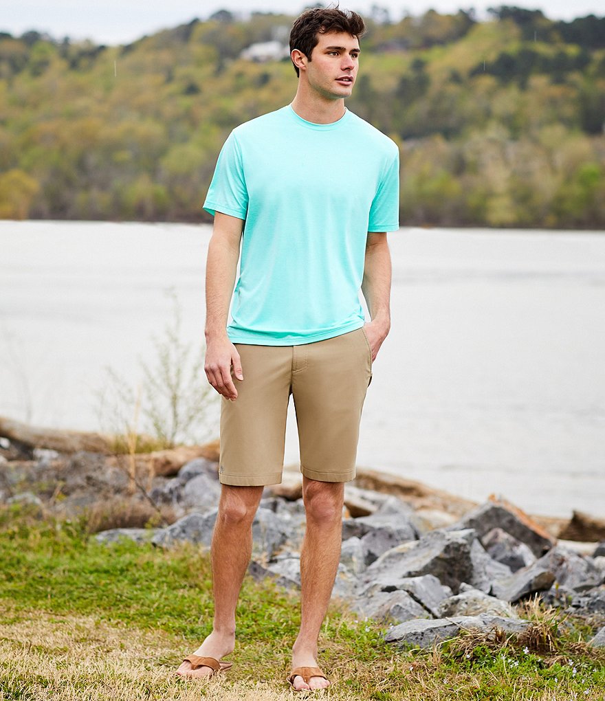 Solaris 10#double; Inseam Flat-Front Performance Outdoor Shorts