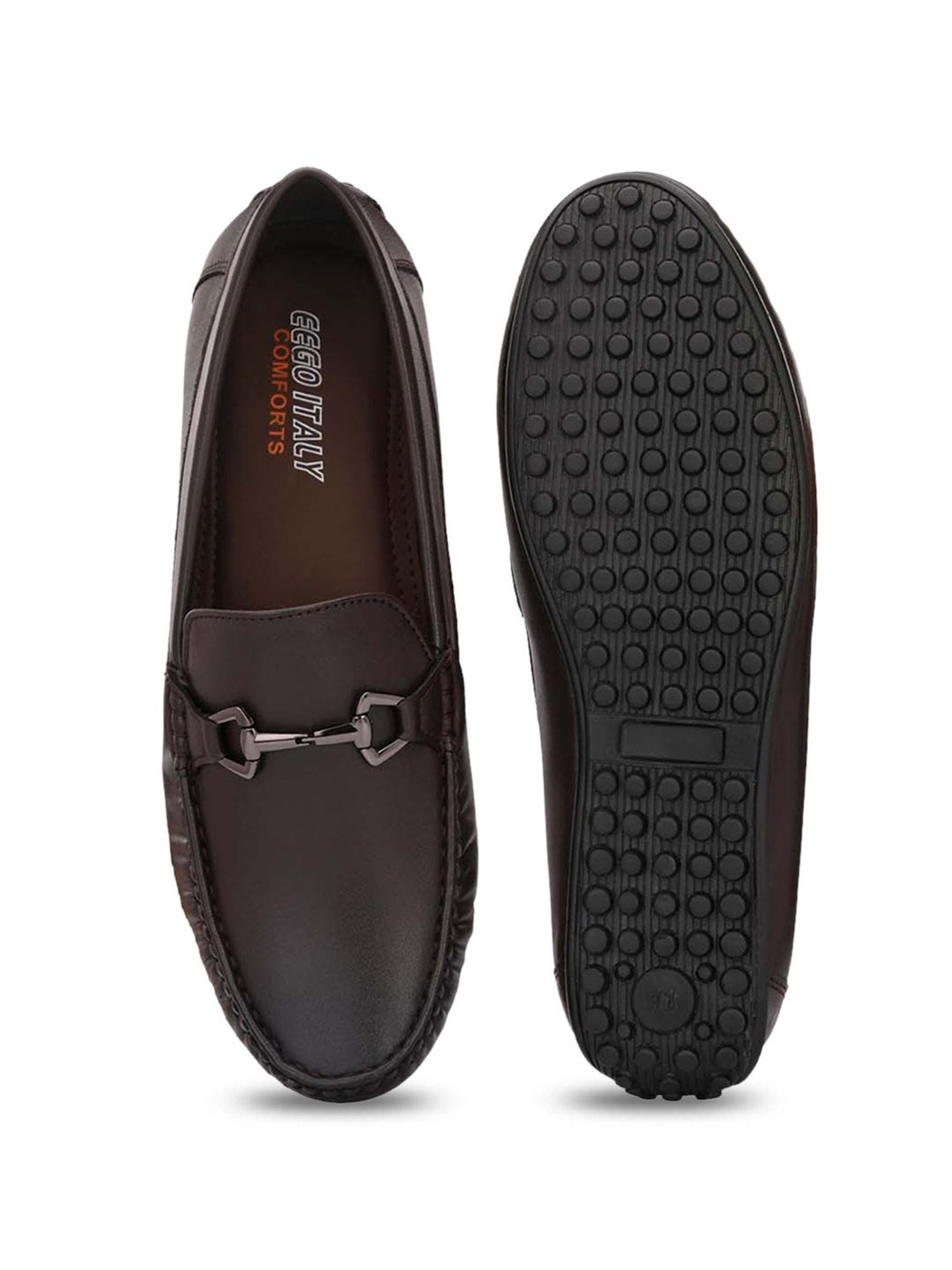 Eego Italy Men's Brown Casual Loafers