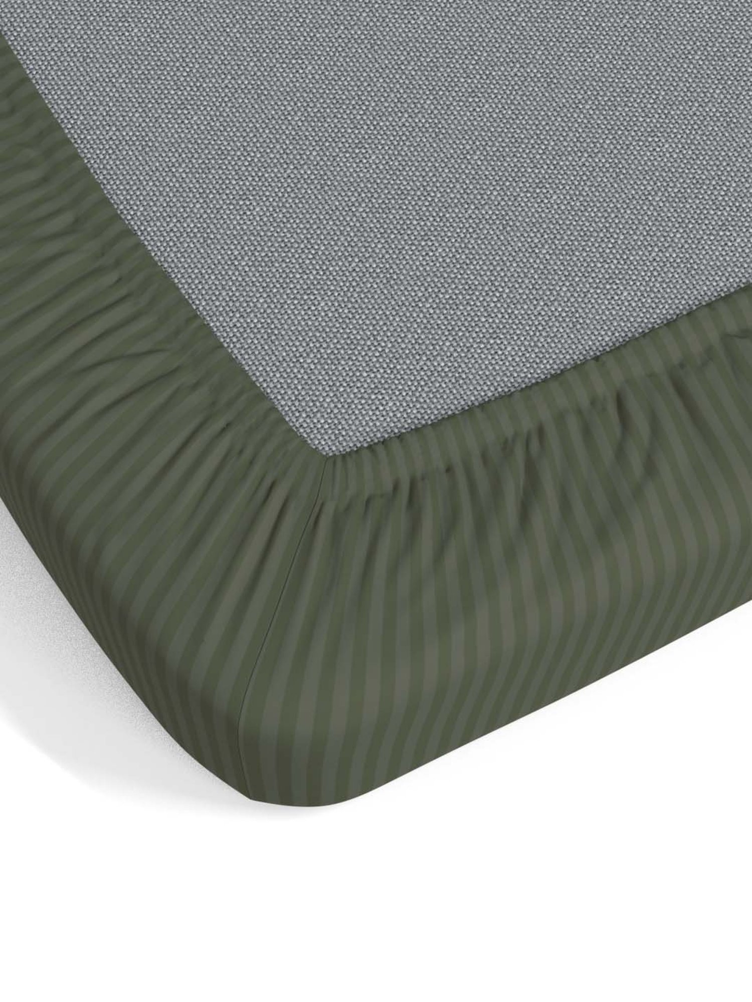 My Room Grey 100% Cotton 300 TC King Bedsheet with 2 Pillow Covers