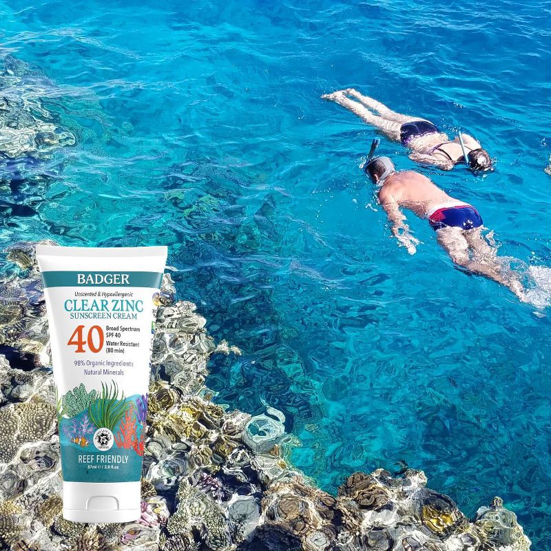 Badger Sport Mineral Sunscreen Cream - SPF 40 - 2.9 fl oz