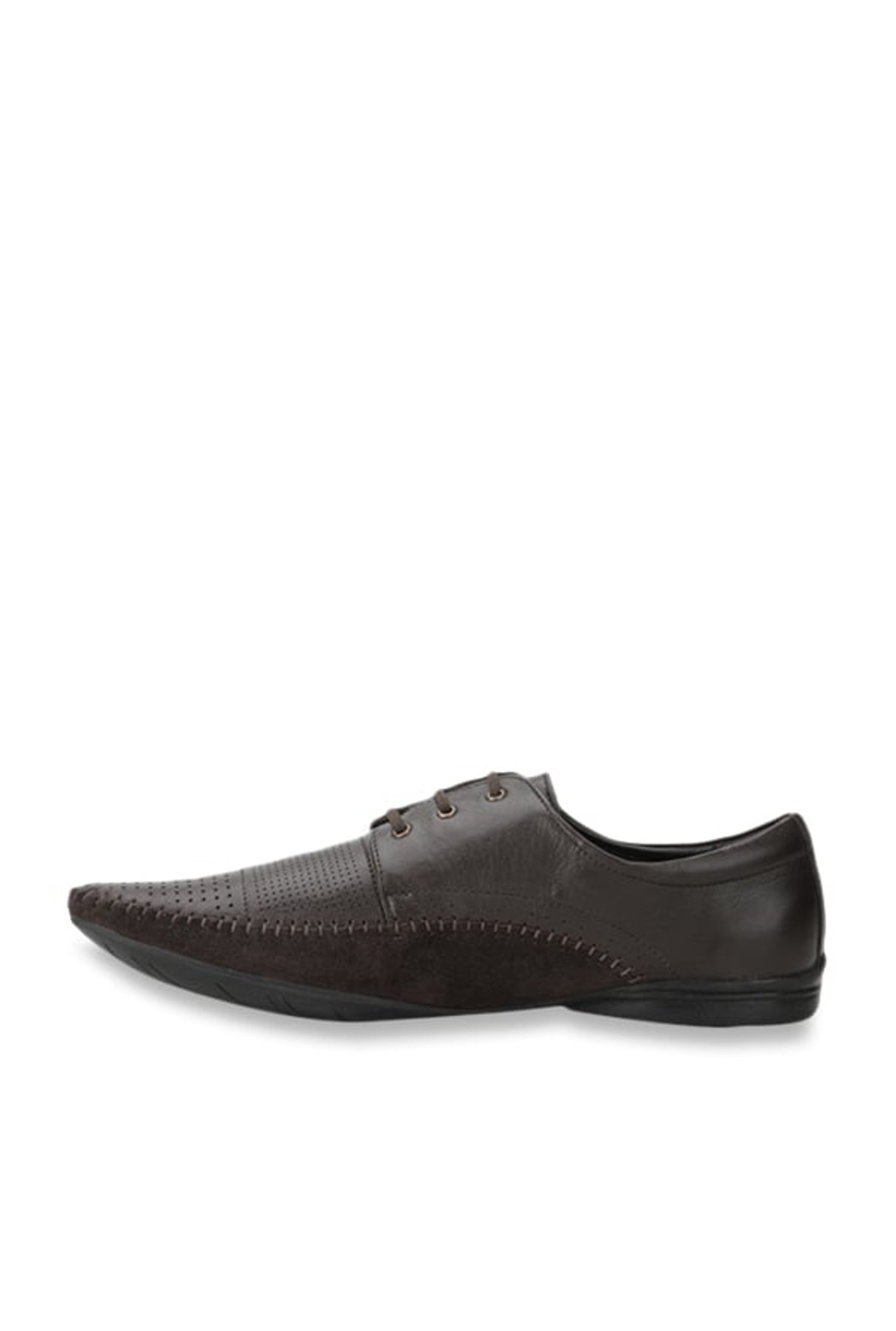 Red Chief Men's Dark Brown Derby Shoes