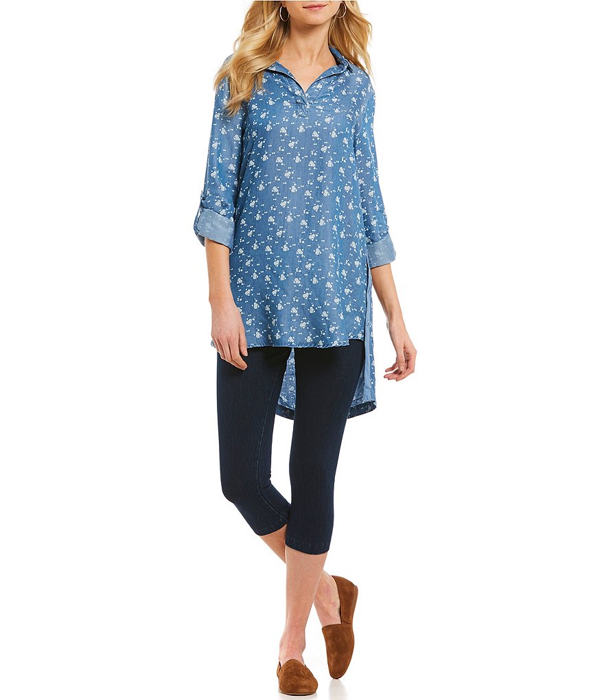 Lysse Perfect High Rise Denim Capri Leggings