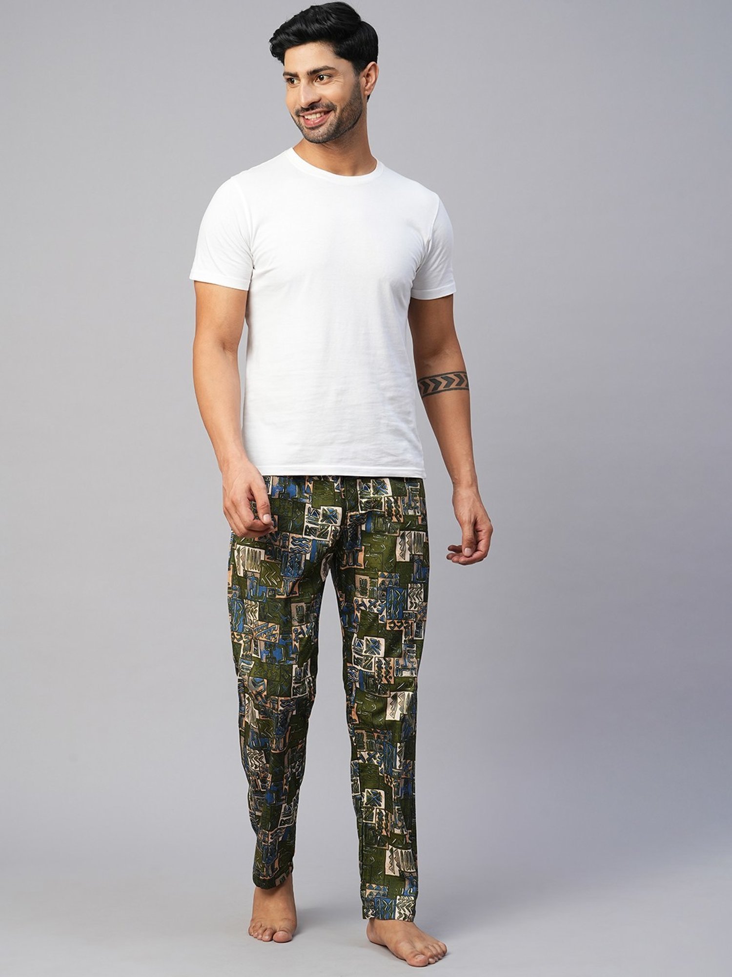 Urban Scottish Multicolored Regular Fit Printed Lounge Pants