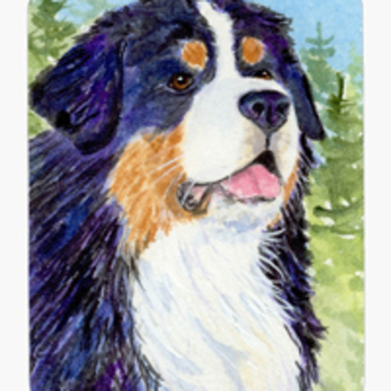 Bernese Mountain Dog Mouse Pad / Hot Pad / Trivet
