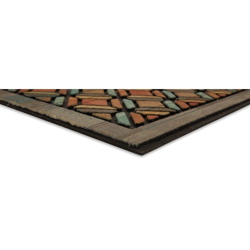 1'7.5" x 3'11" Mosaic Design Doormats Sienna - Mohawk