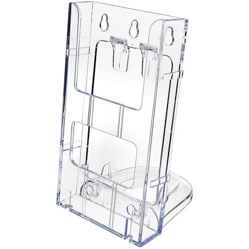 Deflecto Literature Holder Leaflet 1-1/4"x4-3/8"x8" Clear 771901