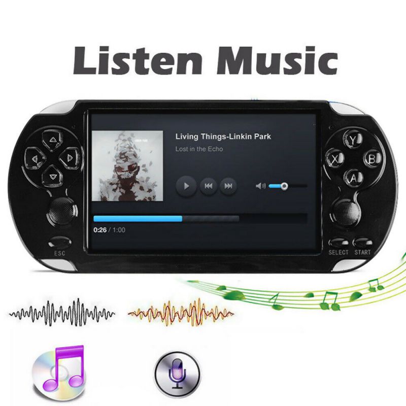 Handheld Game Console, Portable Video Game Console 5.0 Inch 32GB Built in 3000 Classic Retro Game Console with Camera , Support GBA / GBC / GB / SEGA / NES / SFC / NEOGEO X9