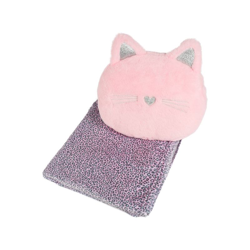 Kitty Cheetah Throw and Pillow Set