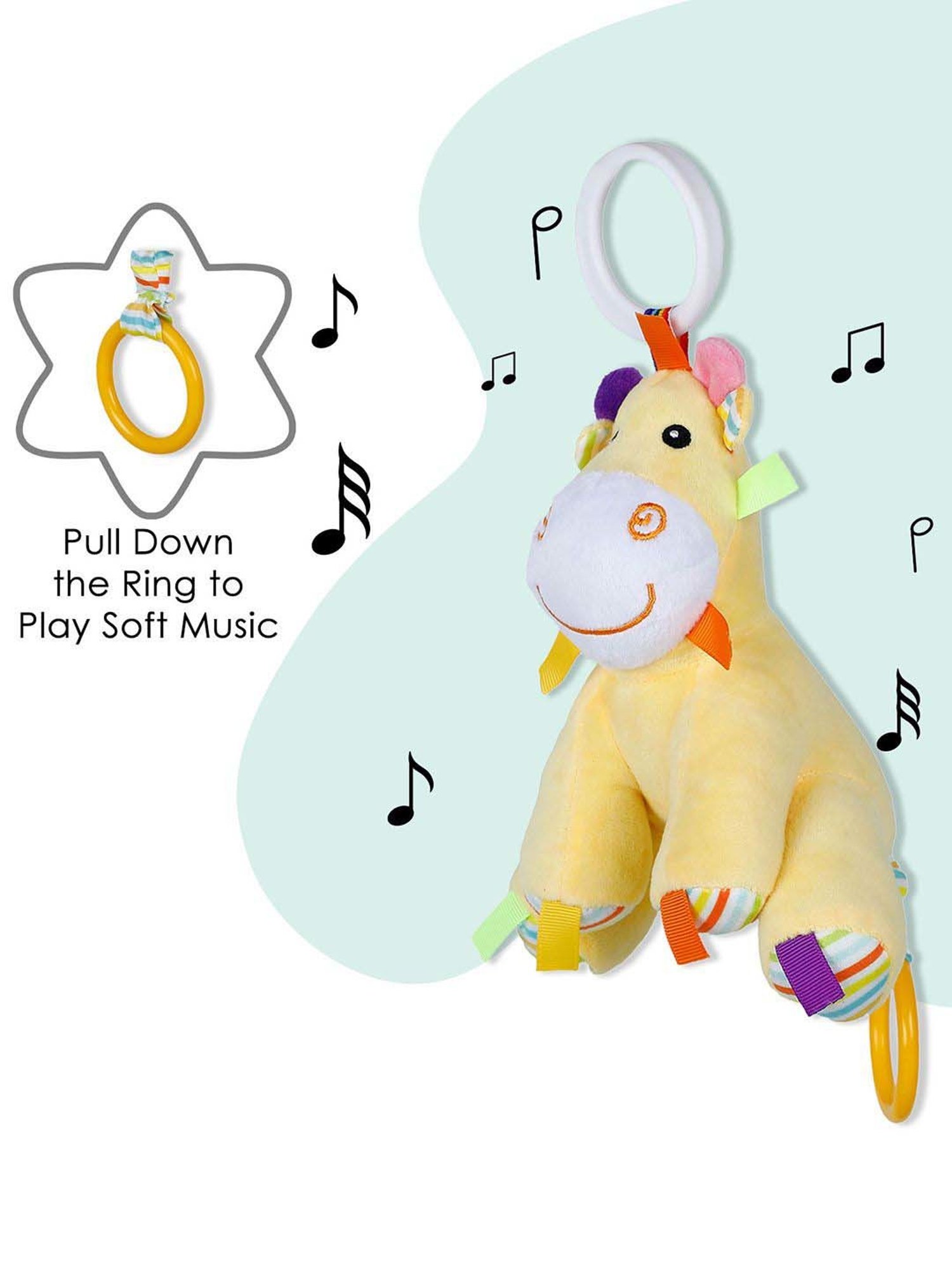 Baby Moo Kids Yellow Pulling Toy