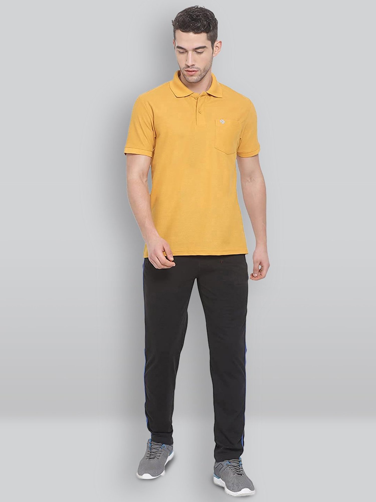 Lux Nitro Mustard Regular Fit Polo T-Shirt