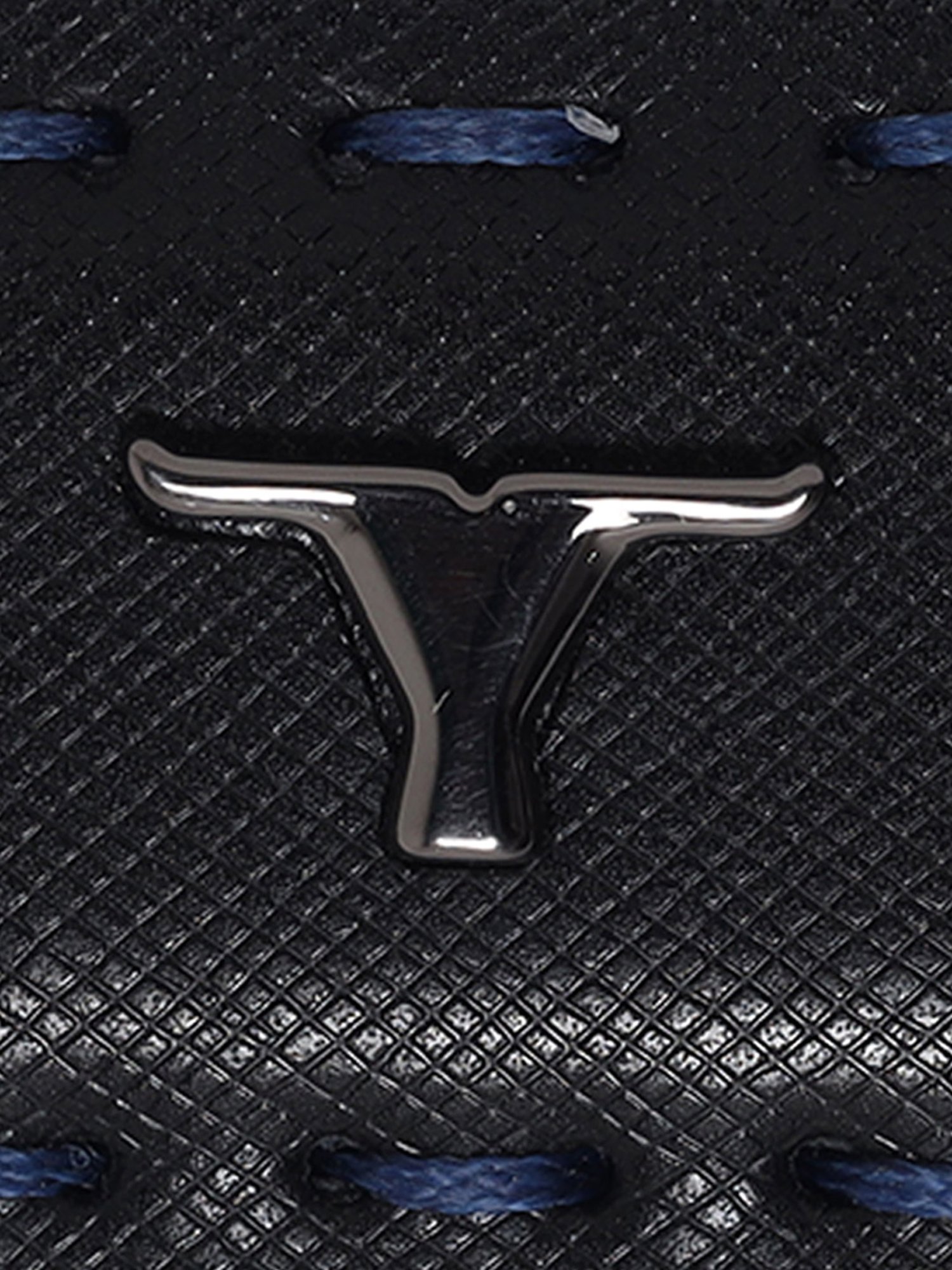 BULCHEE Black Leather Formal Belt for Men