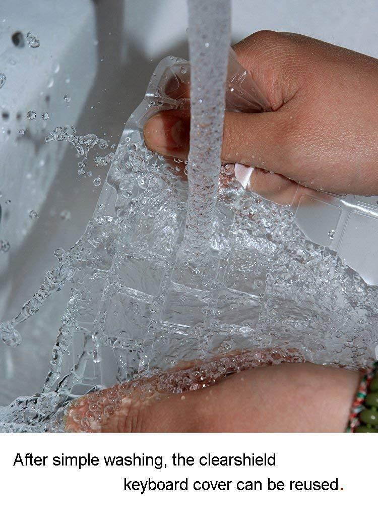 MOSISO Keyboard Cover Compatible MacBook Pro 13 Inch 2017 & 2016 Release A1708 No Touch Bar & New MacBook 12 Inch A1534 Protective Skin, Clear