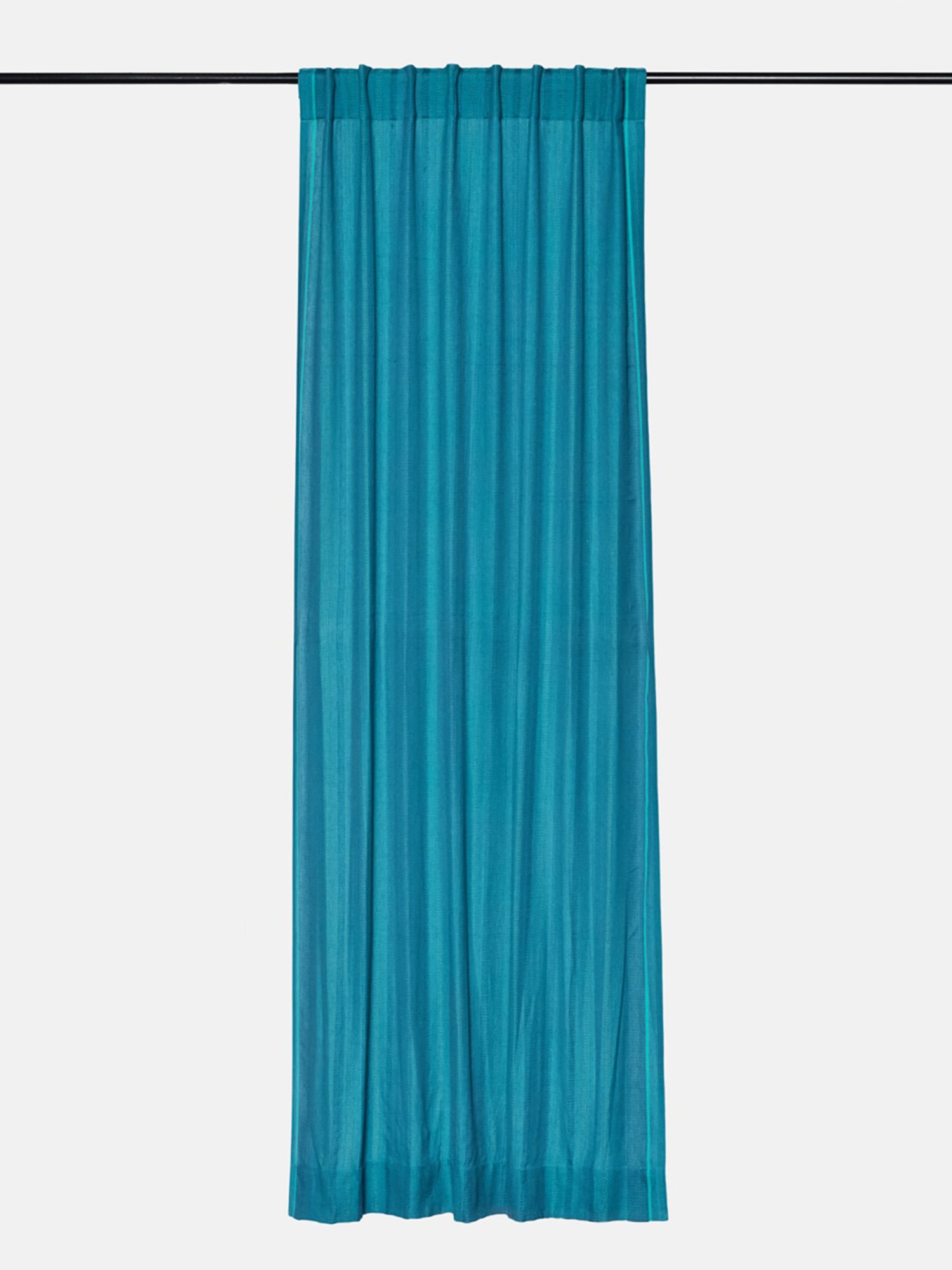 Fabindia Home Marika Blue Cotton 9 ft Long Door Curtain