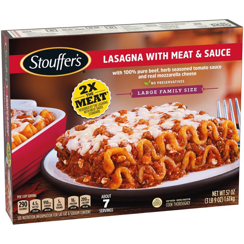 Stouffer's Family Size Frozen Lasagna with Meat & Sauce - 57oz
