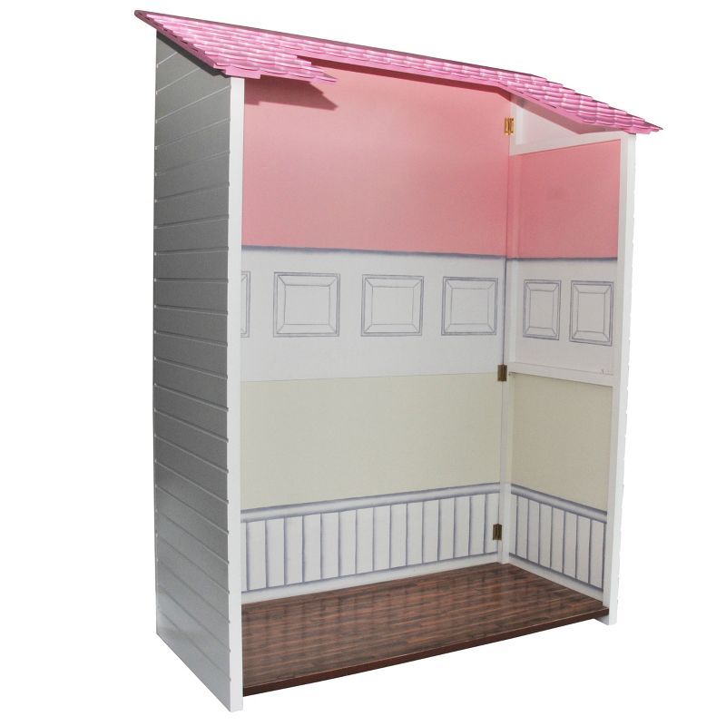 The Queen's Treasures Fold & Store 2-Story Doll Townhouse For 18" Dolls