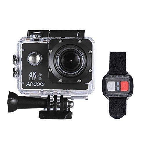 Action Camera, Andoer Action Sports AN4000 4K 30fps 16MP WiFi Camera Full HD 4X Zoom 40m Waterproof 170&deg; Wide Angle Lens 2" LCD Screen Support Slow Motion Drama Photography Remote Control