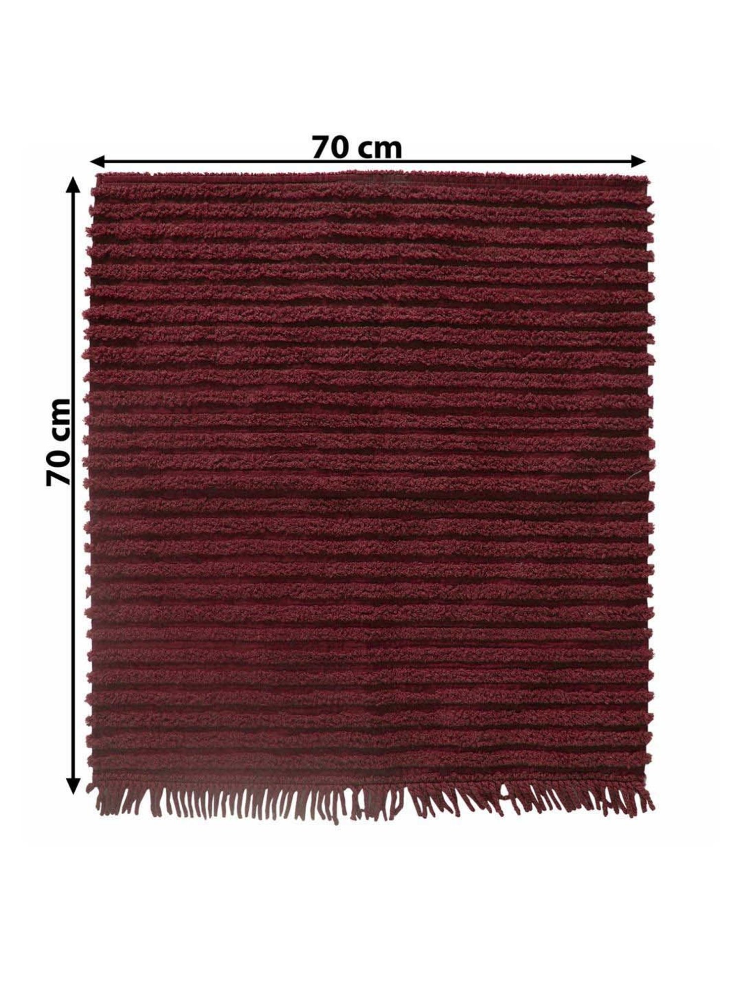 Saral Home Easy Living Maroon Microfiber Axis Sofa Cover Set