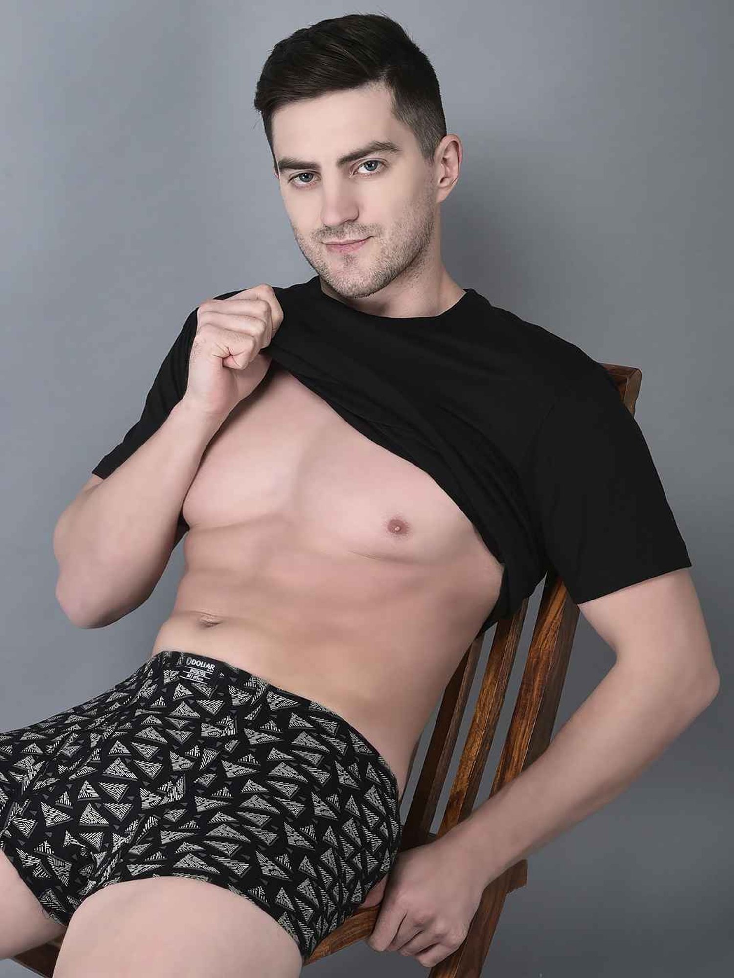 Dollar Bigboss Assorted Cotton Regular Fit Printed Trunks - Pack Of 3