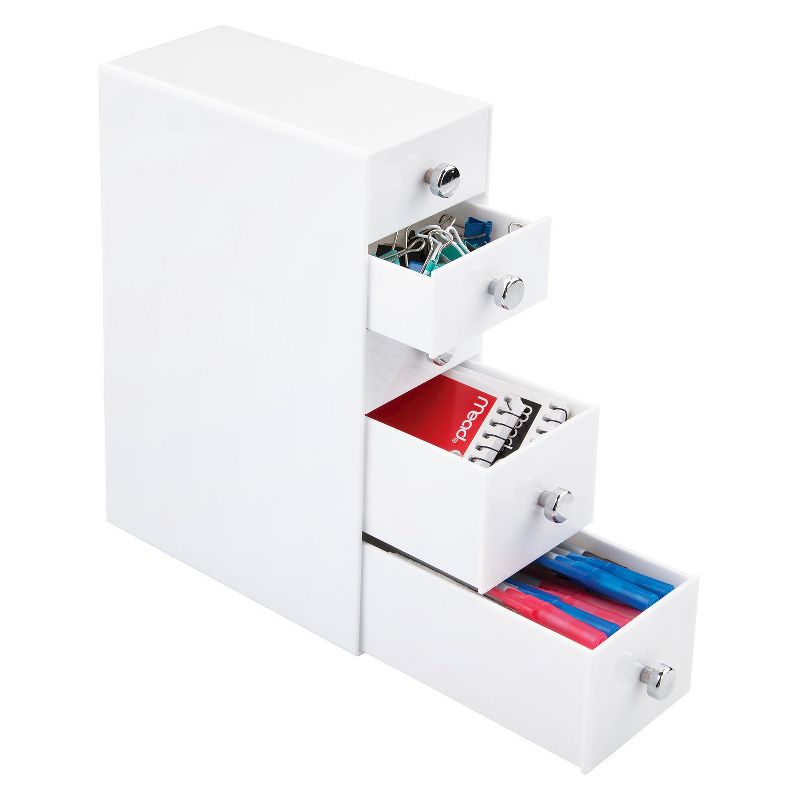 Zodaca Pen Holder, Ceramic Pencil Cup Desk Organizer Makeup Brushes Holder with Gold Accent, Shiny Pearl White