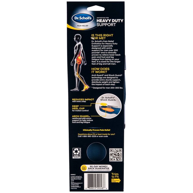 Dr. Scholl's Comfort & Energy Massaging Gel Advanced Insoles for Men - Size (8-14)