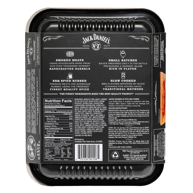Jack Daniel's Seasoned And Cooked Pulled Pork - 16oz