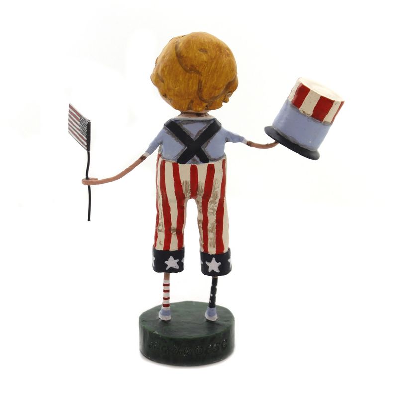 Lori Mitchell 5.5" Land That I Love American Flag Uncle Sam Hat  -  Decorative Figurines