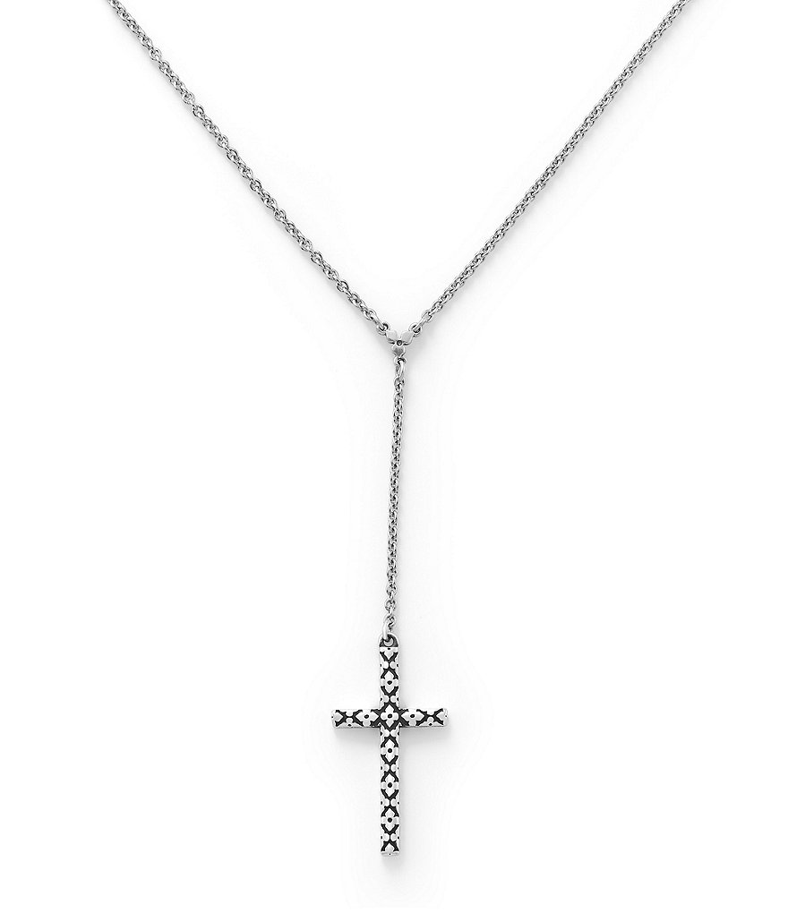 James Avery Floral Sterling Silver Latin Cross Necklace