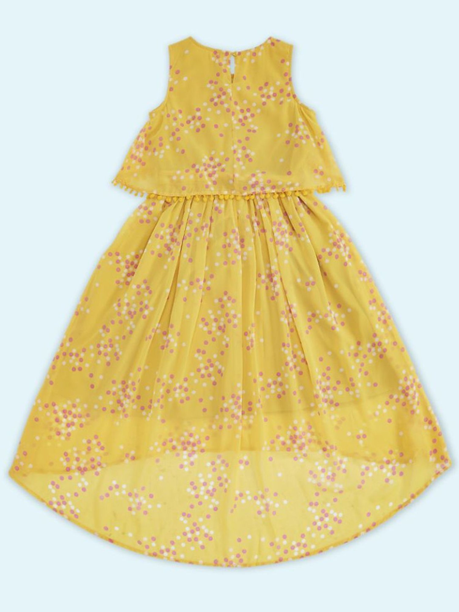 Pantaloons Junior Mustard Printed Dress