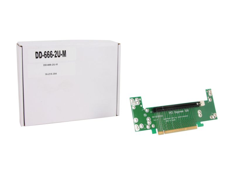 iStarUSA DD-666-2U-M 2U PCIe x16 to PCIe x16 Riser Card Middle Position