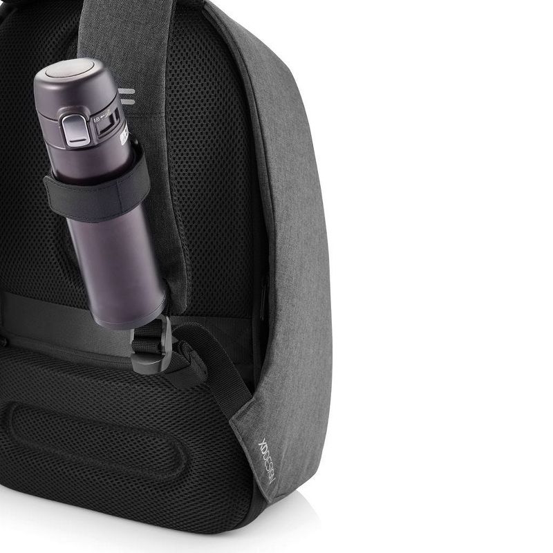 XD Design Bobby Pro Compact Anti Theft Waterproof Travel Laptop Backpack with USB Charging Port, Bottle Holder, and Phone Pouch, Black