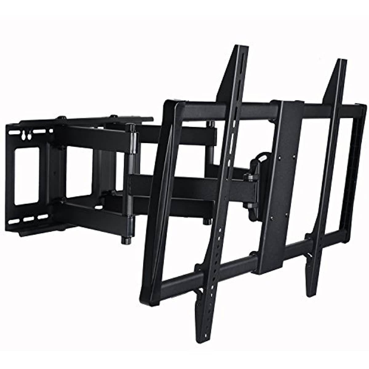 VideoSecu Articulating TV Mount Large Big Heavy Duty Swivel Tilt Wall Mount Bracket for Most 60" 62" 65" 70" 75" 78" 80", Some Models up to 85" 90" LED LCD Plasma TV- Dual Arm pulls Out up to 25" 1YE
