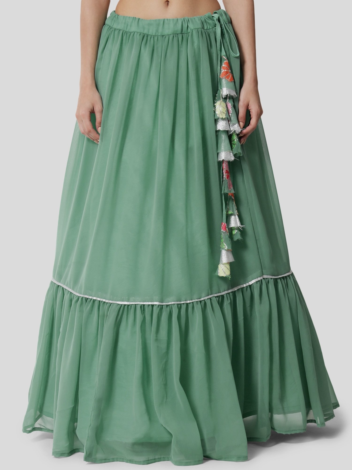 studiorasa Sea Green Embroidered Choli