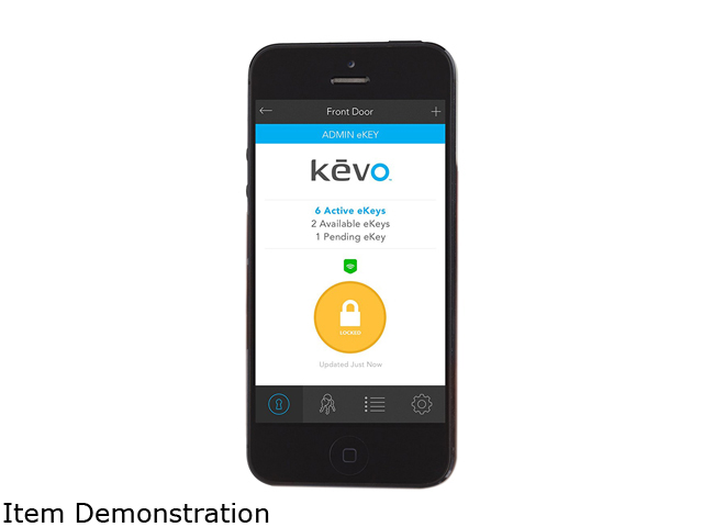 WEISER Kevo Smart Door Lock Touch-to-Open Bluetooth Smart Lock Deadbolt Compatible with Apple iPhone 4S or higher and Android 5.0 (Lollipop) or higher - Polished Brass - 9GED15000-001