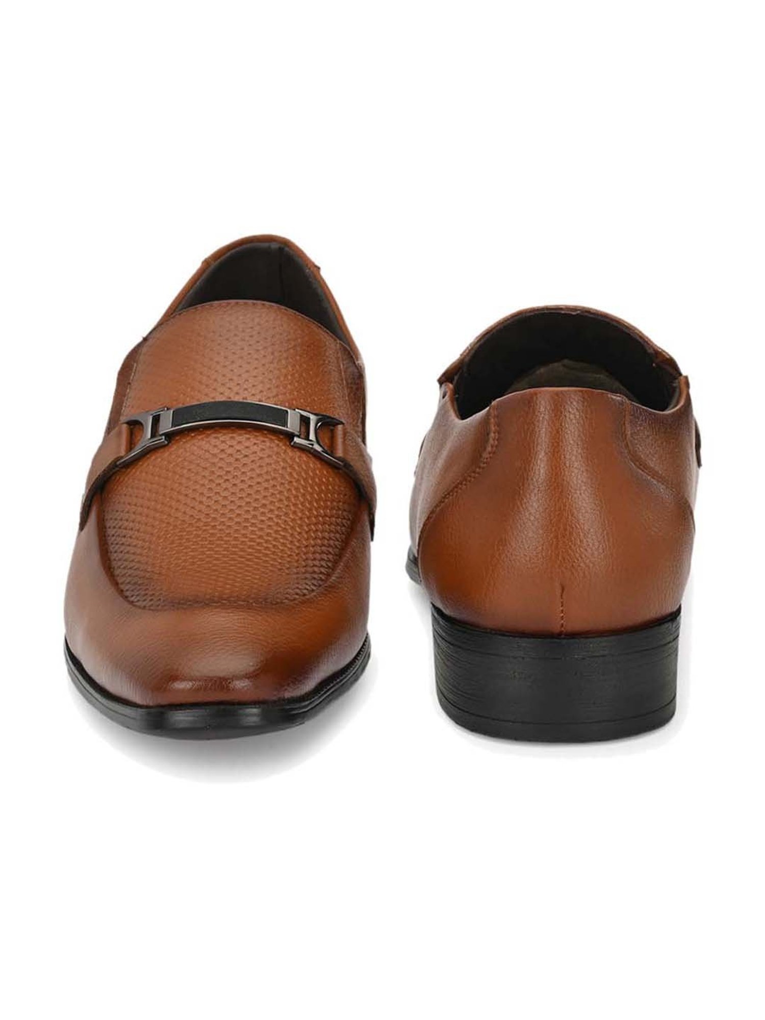 Hitz Men's Tan Formal Loafers